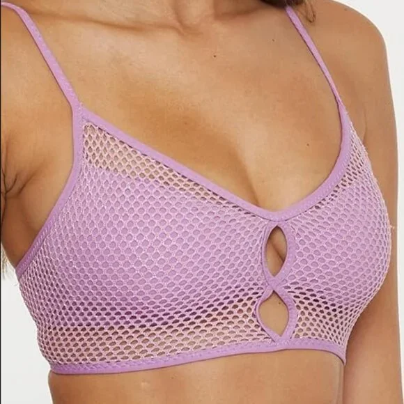 BECCA Standard Network Cami Bikini Top, Adjustable, Tie Back NWT Sz S - Picture 4 of 10